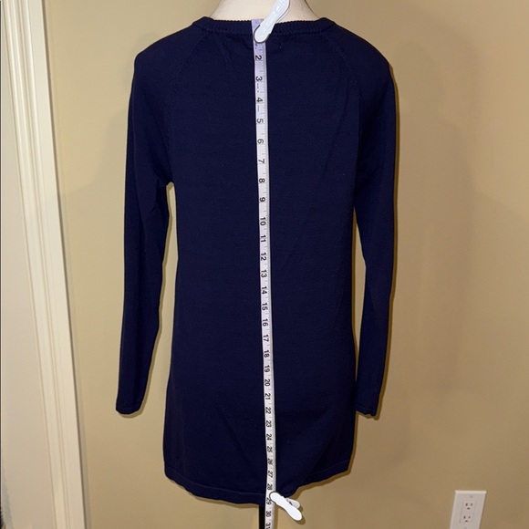 Reitmans Sweater Dress Purple with Black Embellishments Crew Neck Women's Size M - Picture 7 of 12